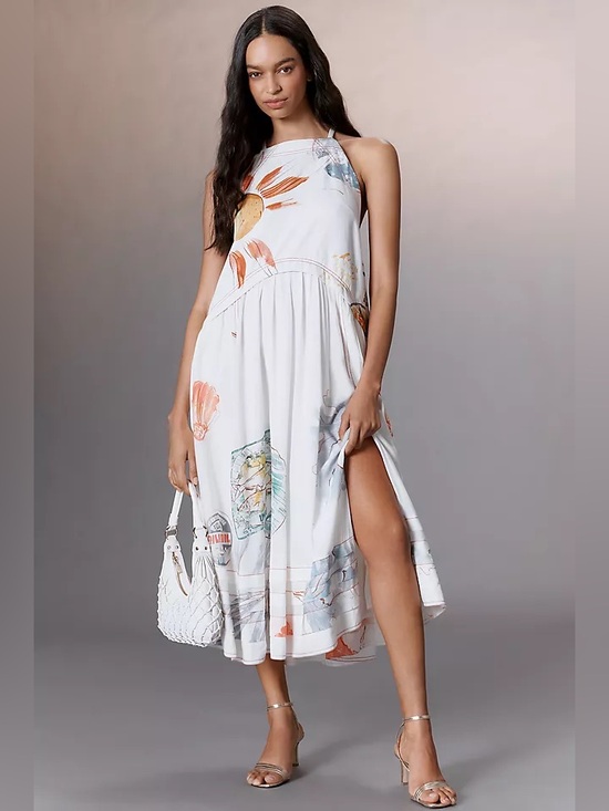 Pilcro Dresses & Skirts - Anthropologie Pilcro Twofer Midi Dress Size L